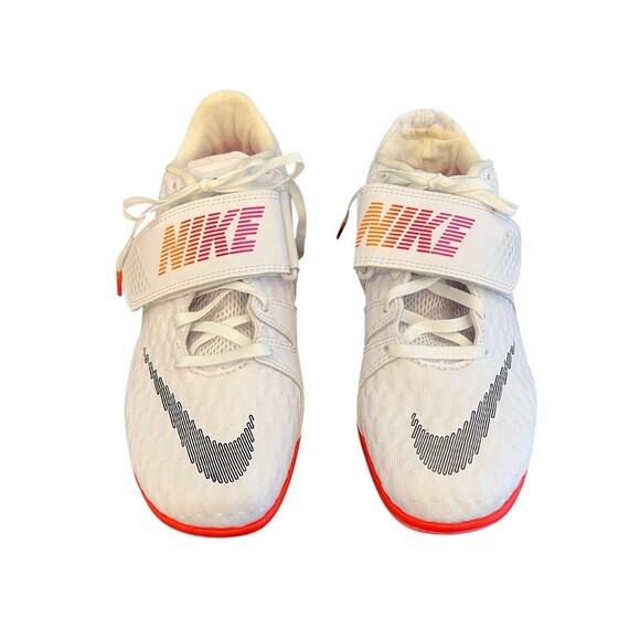 Nike White and Neon Red Athletic Shoes - Picture 3 of 16